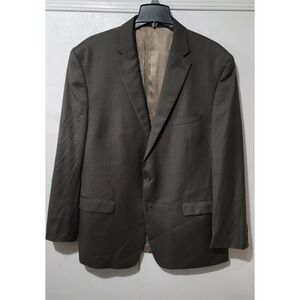 Ralph Lauren Men's Suit Jacket. Size 50R 100% Wool Gray/brown Inside Satin Brown